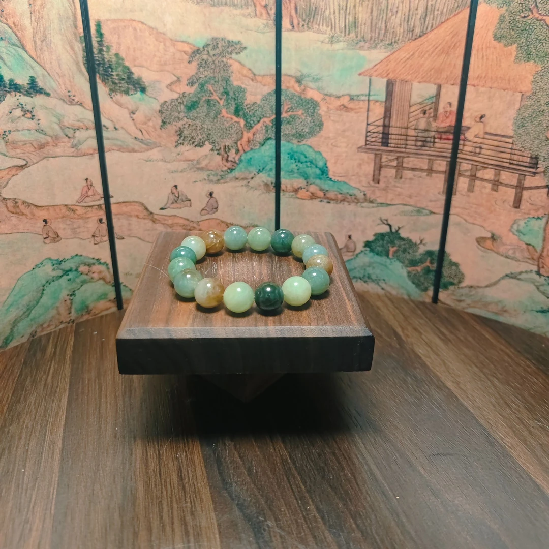 I和田玉多宝圆珠手串（卡12）1476