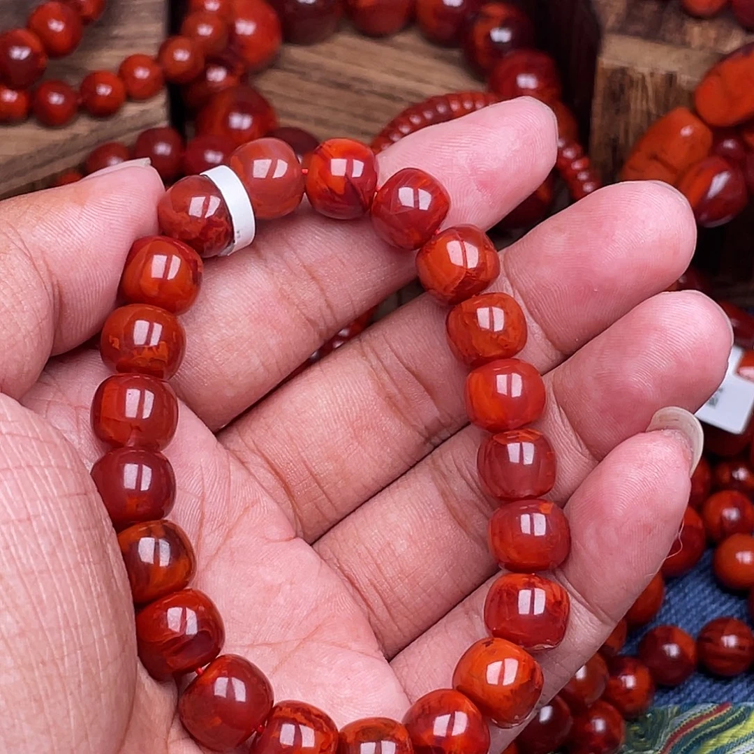 火***·南红玛瑙未镶嵌手链南红瓦西卡11老型原矿