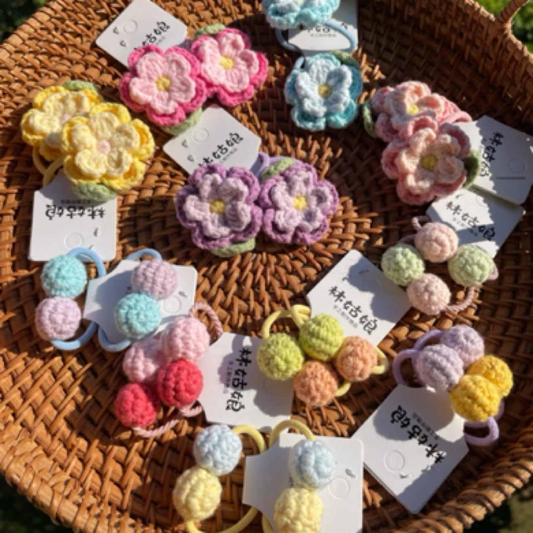 （本店满30元包邮）中国风韩版韩式甜美发绳清新发饰休闲风宝宝女