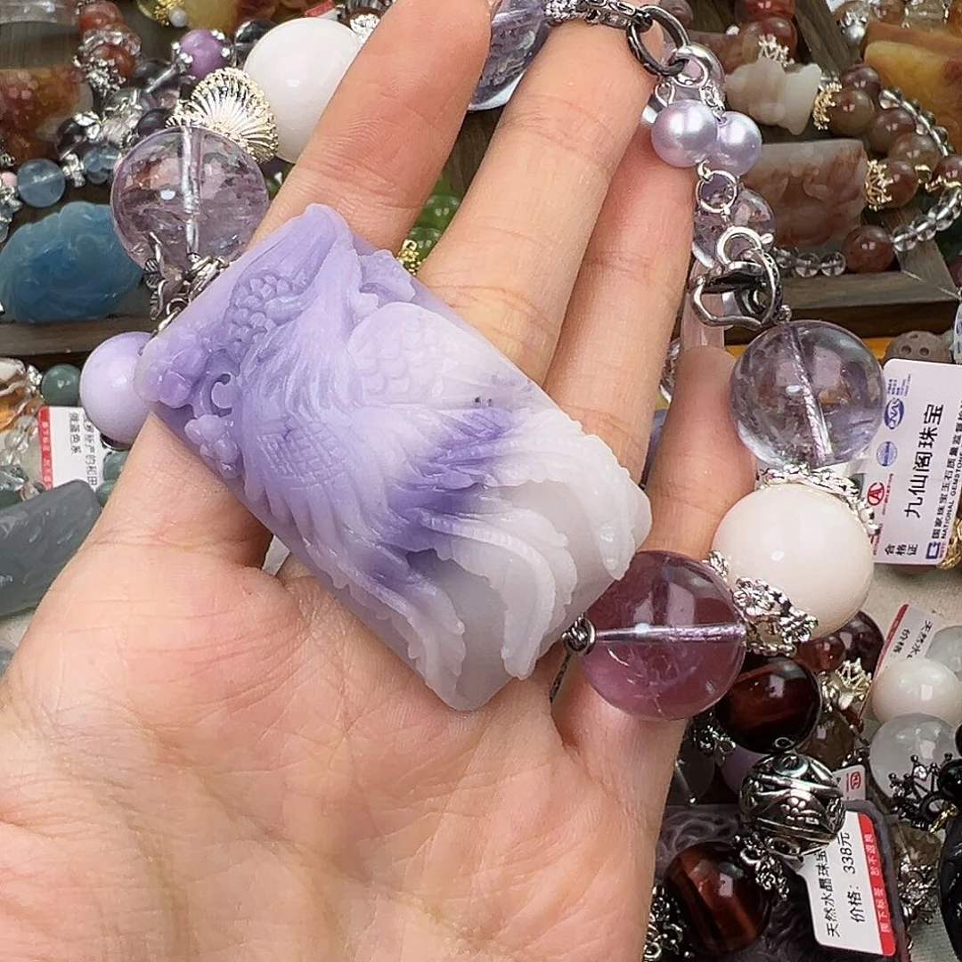 点***麻合金水晶手串水晶