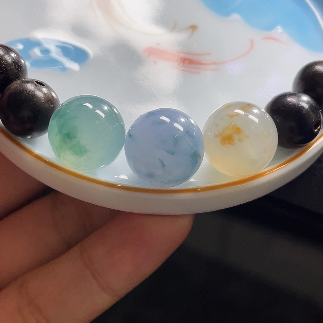 散珠翡翠展示链接勿拍缅甸翡翠a货卡13一组