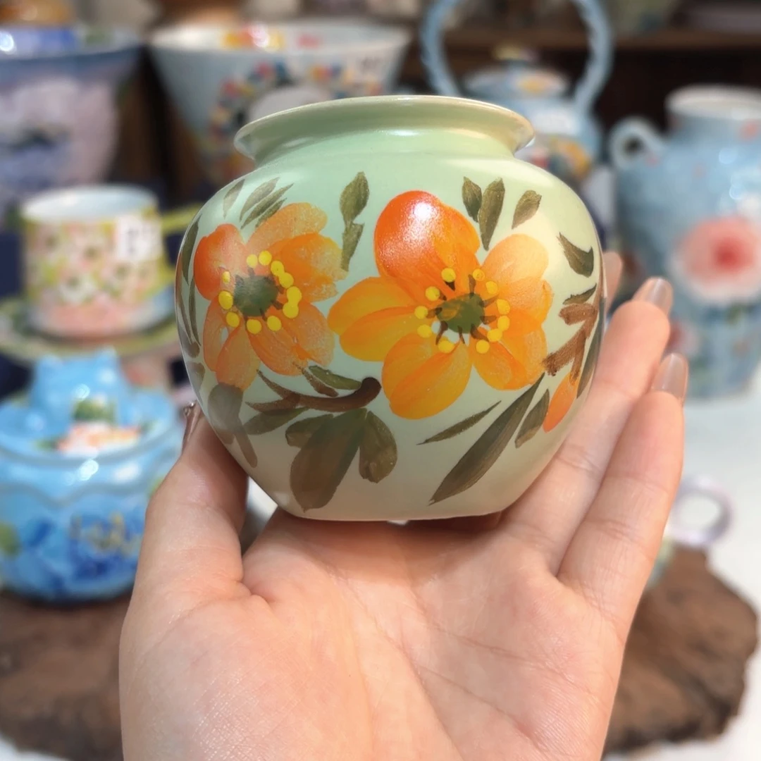 景德镇手绘高温釉下彩陶瓷茶具