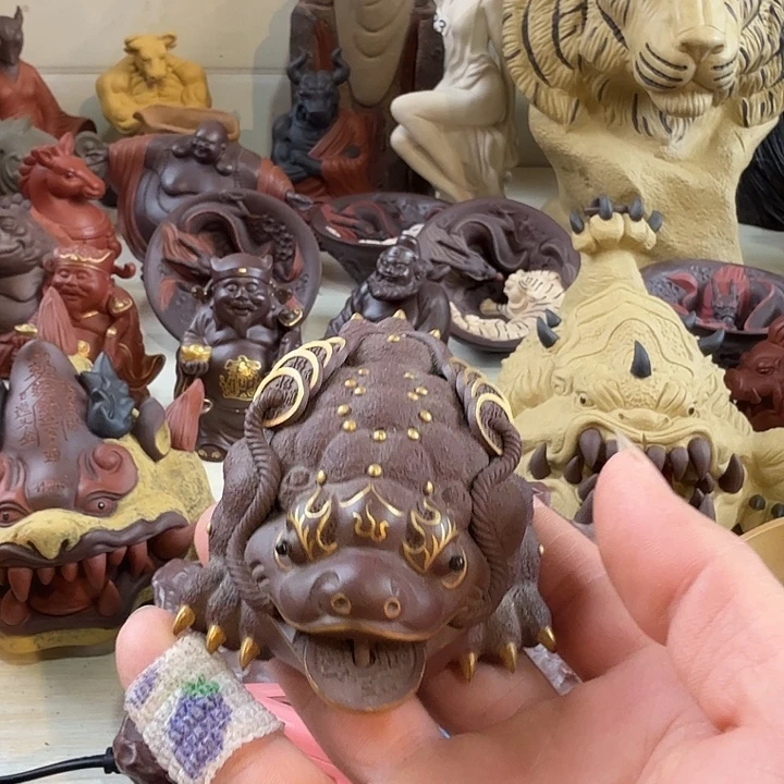 G***.茶宠紫砂雕塑瑕疵瑕疵茶宠