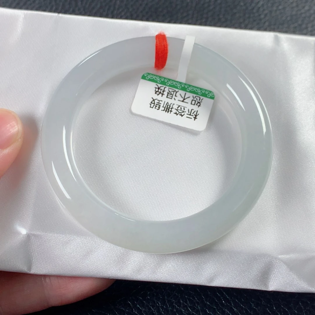 翡翠手镯未镶嵌缅甸天然翡翠手镯53圈口