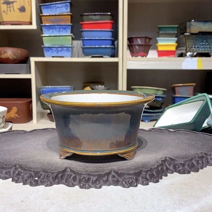 紫砂花盆瑕疵7.5-15。。。