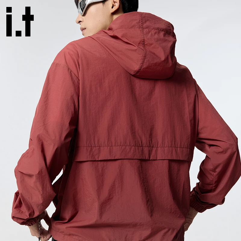 it FINGERCROXX连帽防晒衣男2025新款防紫外线皮肤衣户外防晒服薄