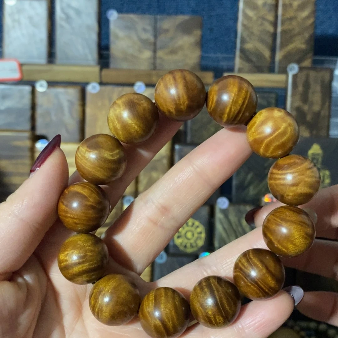 金丝楠手串/手链D***a金丝楠木小叶桢楠