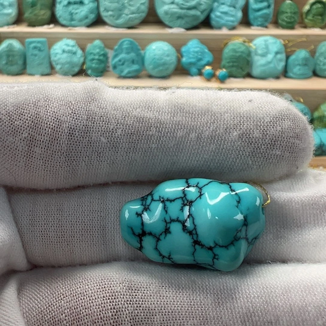 未镶嵌绿松石随形15.1mm