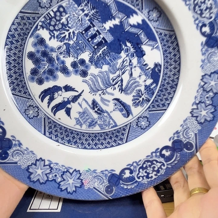 心***0瓷片景德镇陶瓷苏州园林大盘