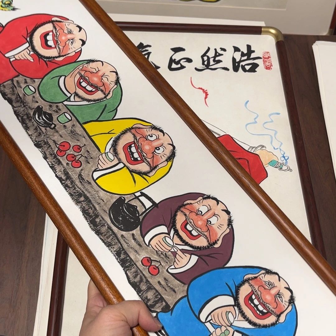 国画手绘画作品的艺术