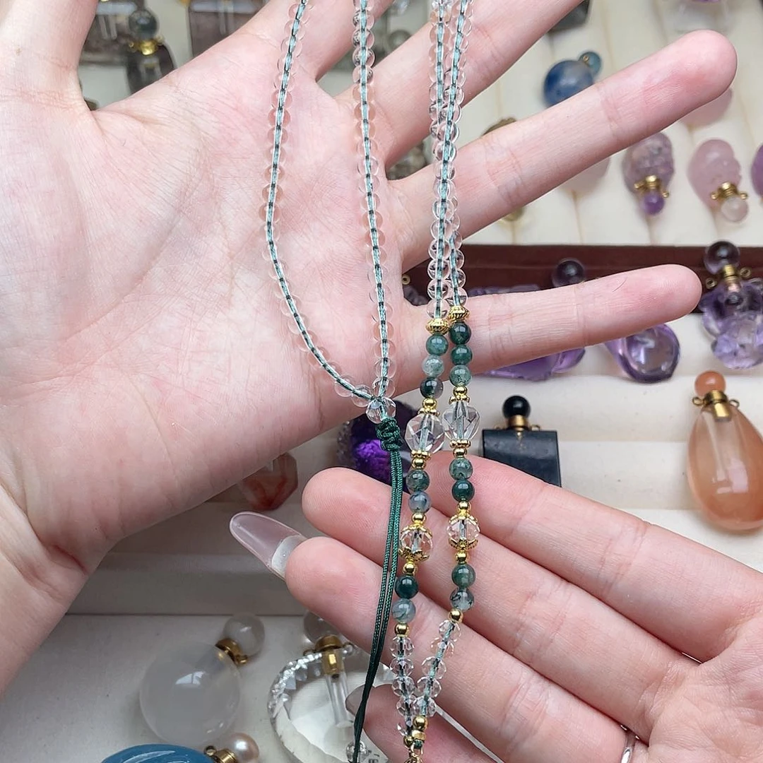 水晶颈饰未镶嵌嘉*天然水晶吊坠973