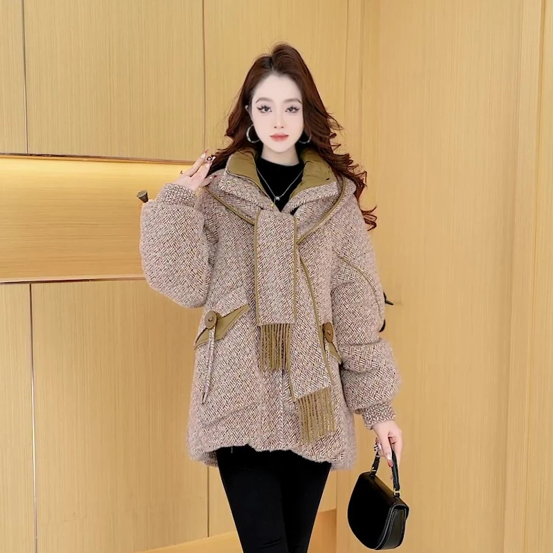 【羽绒服】冬季白鸭绒羽绒服百搭新款时尚莫瑞系穿搭休闲保暖女装