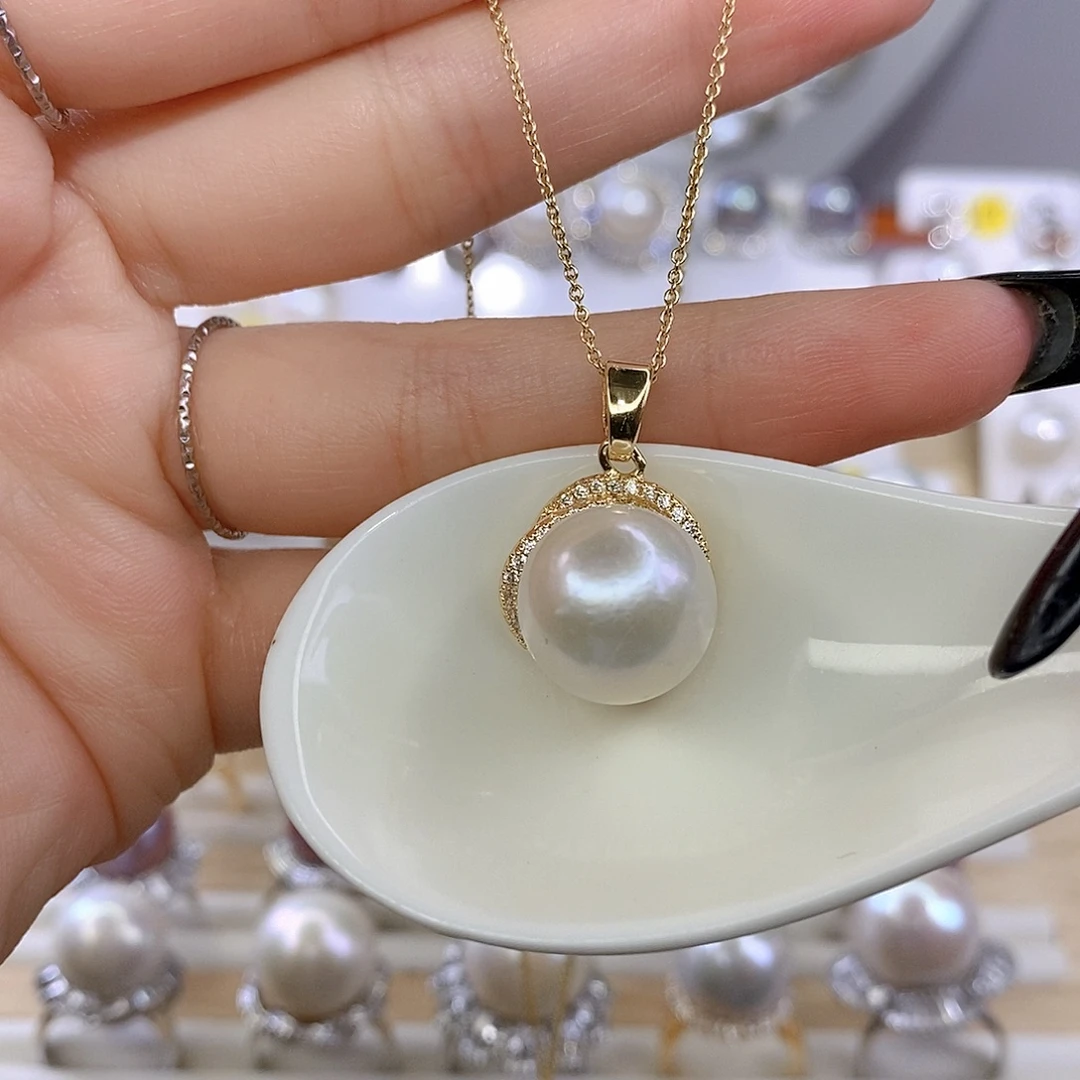 合金淡水珍珠颈饰F