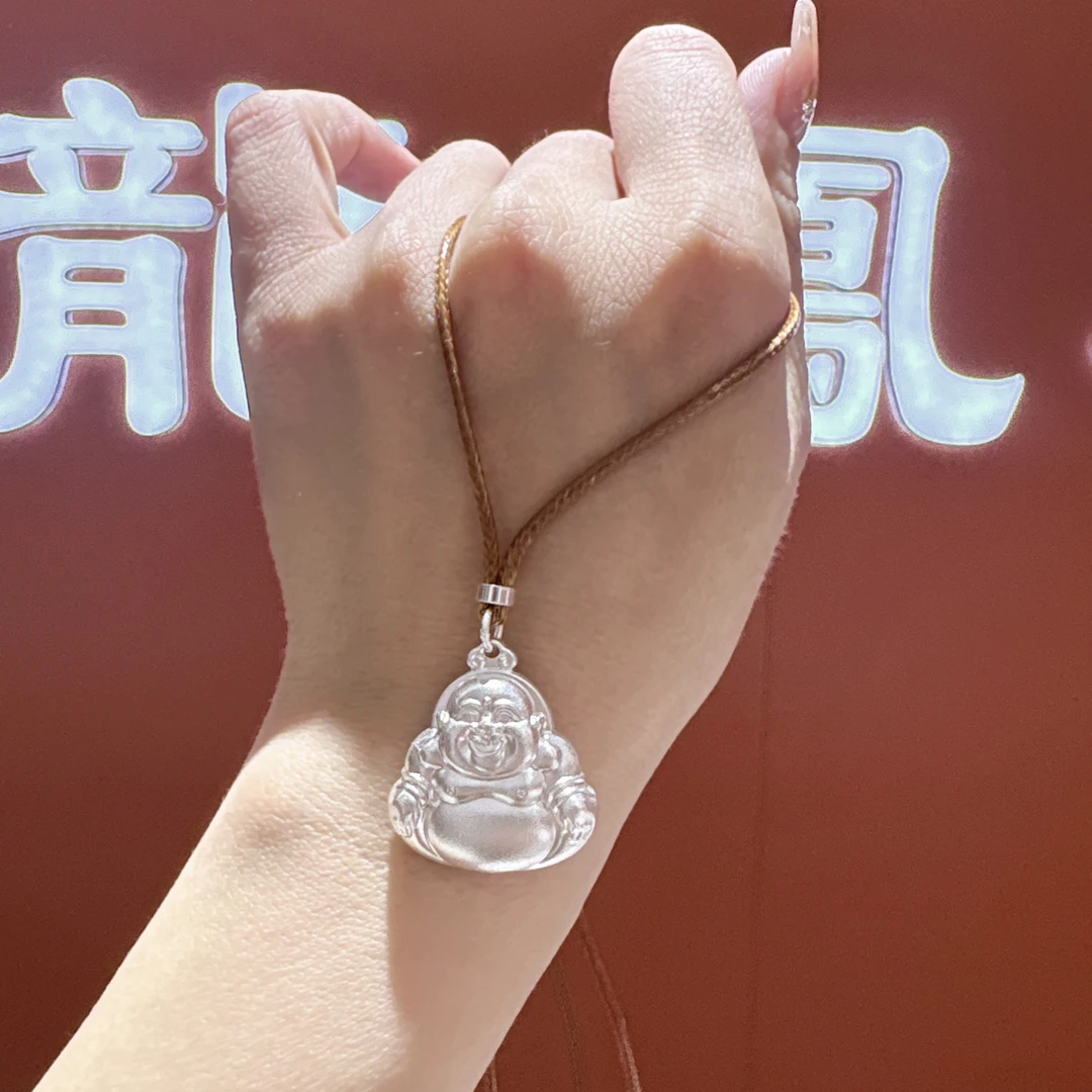 吊坠足银 足银999实心佛吊坠