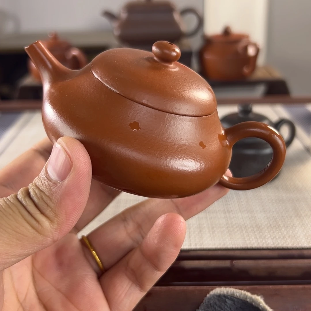 紫砂宜兴紫砂 微瑕茶壶潘**⁷