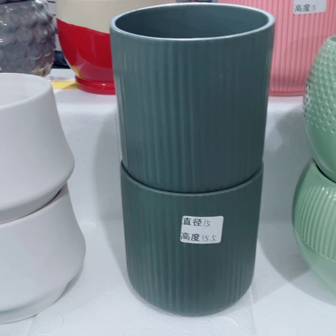 有孔，陶瓷花盆满10米包邮发货