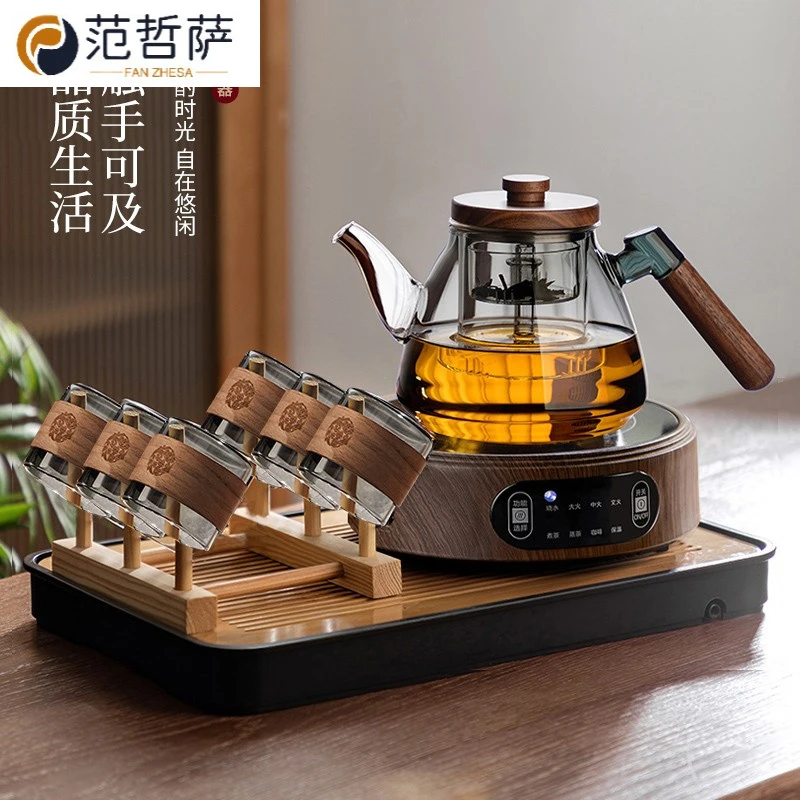 电陶炉煮茶器茶具套装2025新款加厚耐高温电热玻璃烧水壶泡茶专用