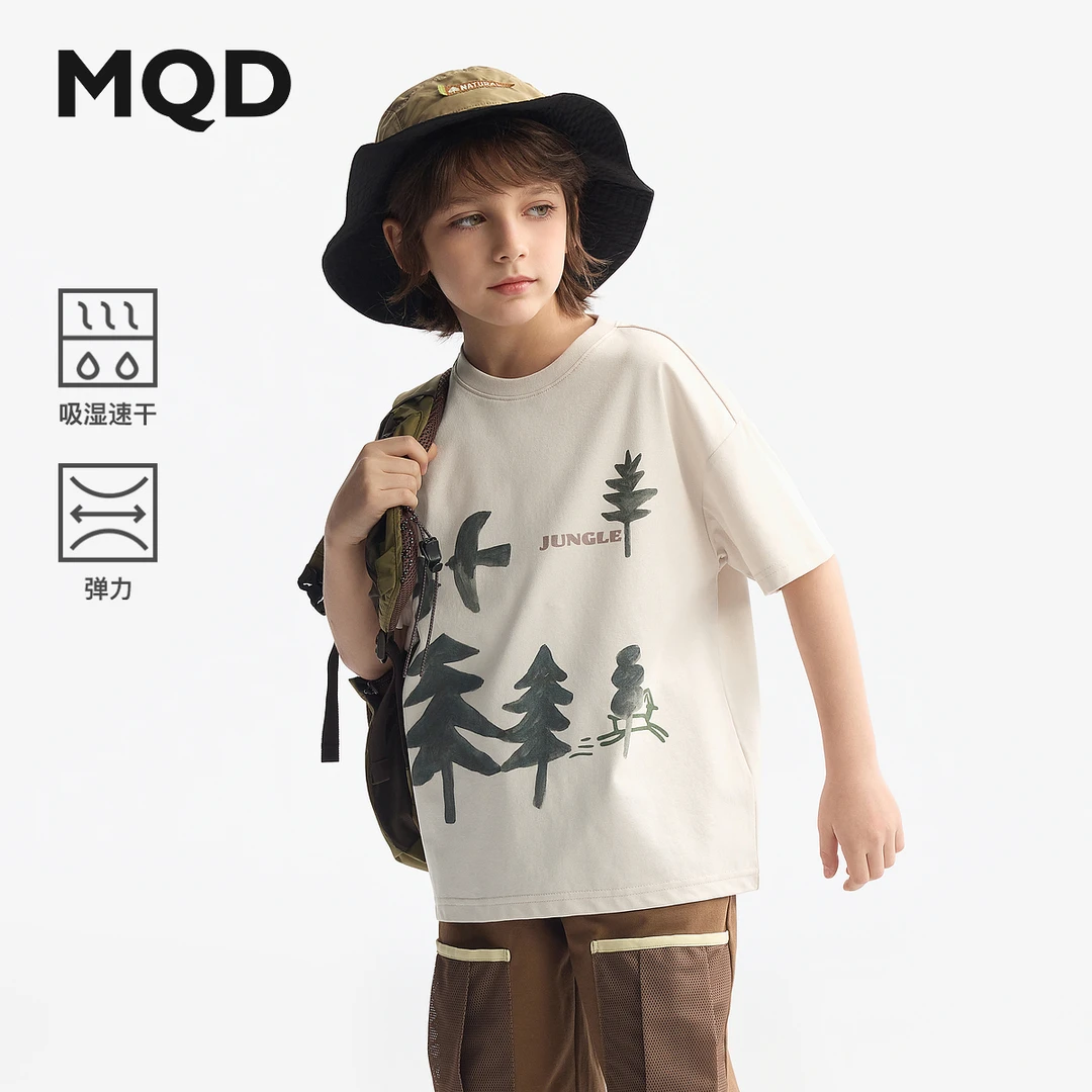 【吸湿速干】MQD童装25夏装新款儿童短袖T恤上衣男童945220335