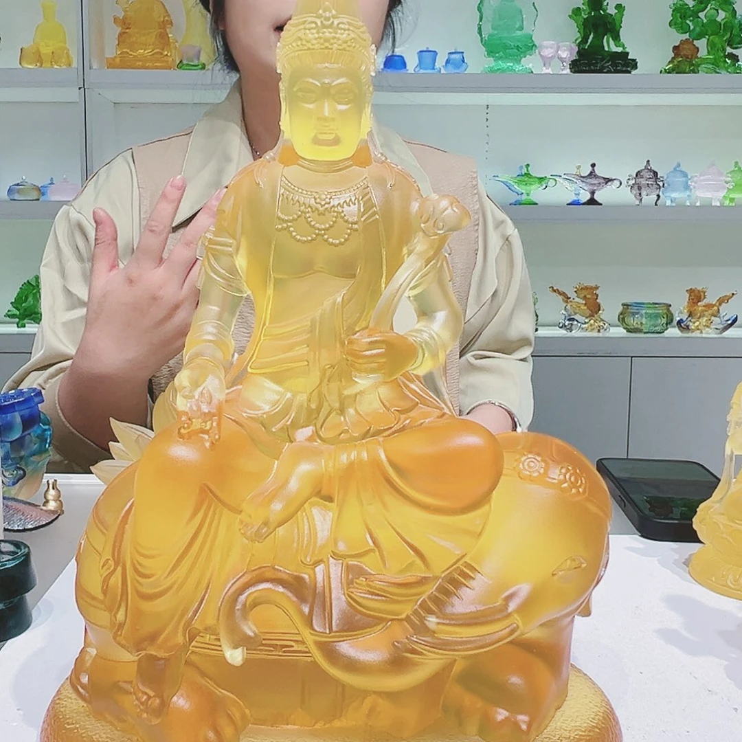【闪购商品】手工艺品琉璃宝*普贤 28cm