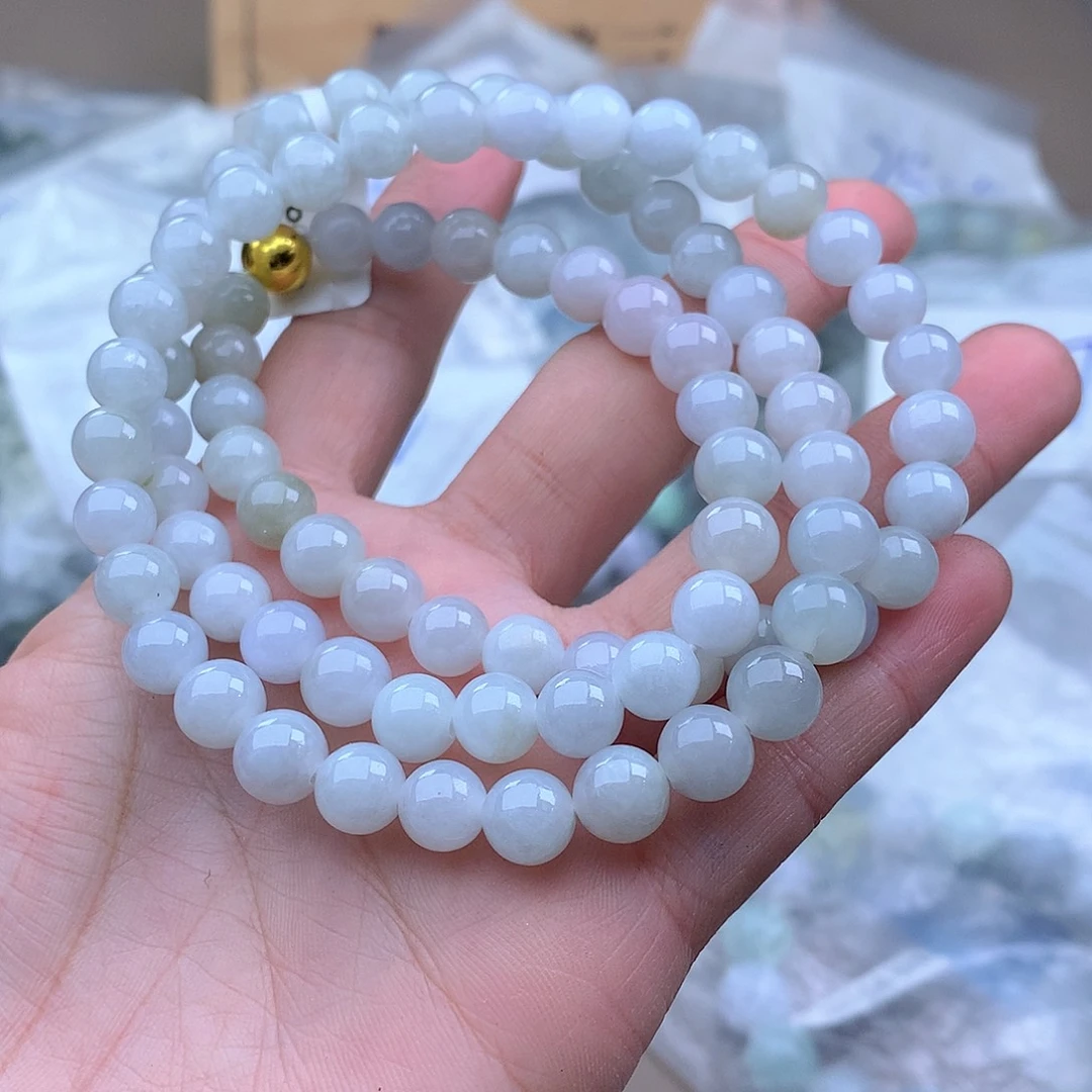 未镶嵌手串定制翡翠