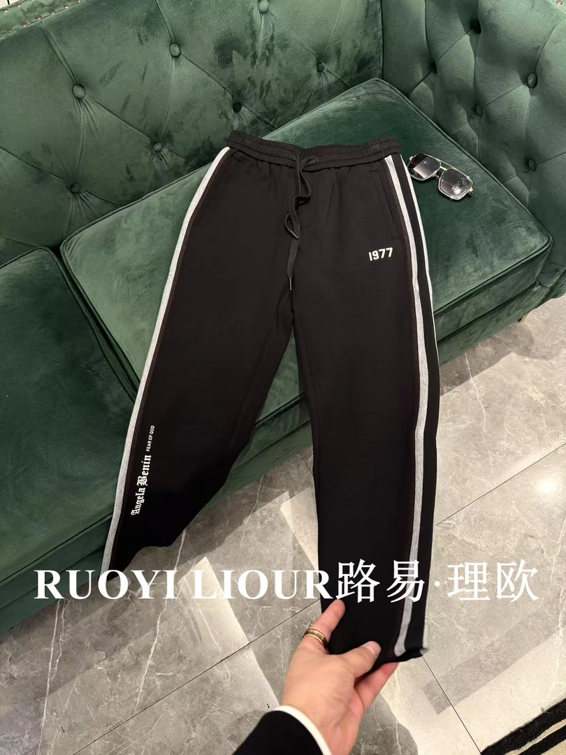 【路易理欧】欧货时尚潮流商务纯色修身冬季百搭休闲裤3072