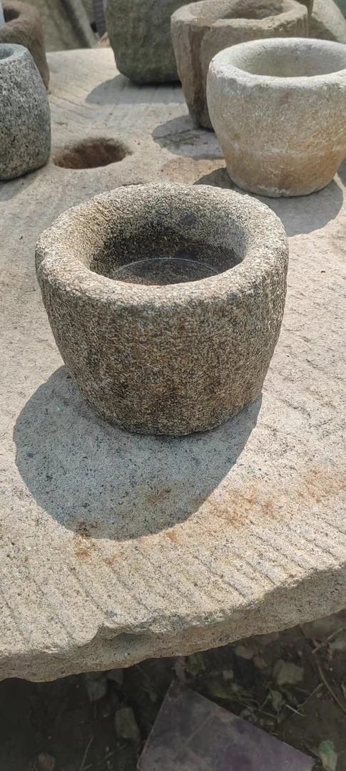 老石器老物件石槽石臼