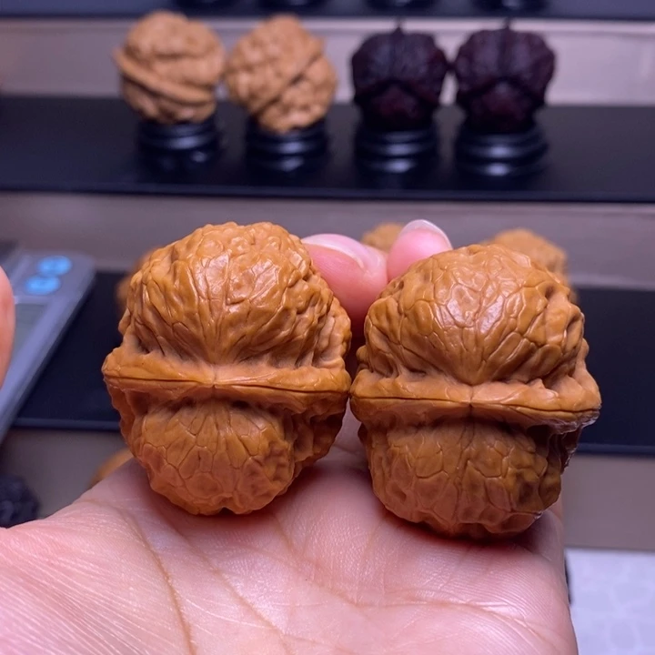 蟹***钱把件文玩核桃玄武大帝9