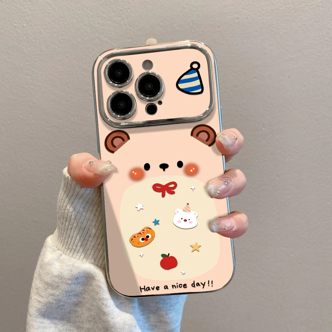 可爱小鼠适用苹果17pro手机壳iPhone17新款16防摔15校园14大视窗X