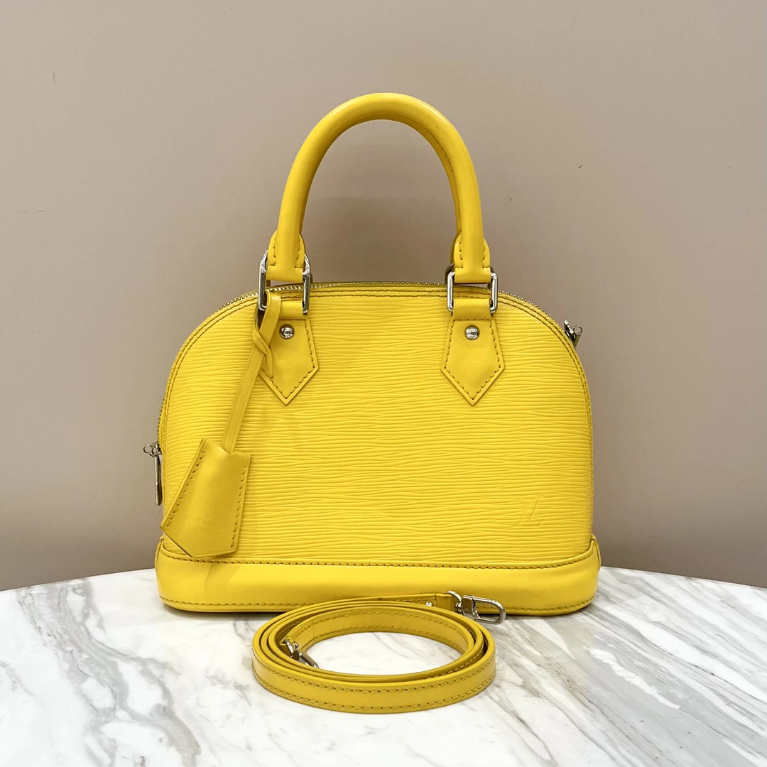95新 LouisVuitton/路易威登 97新 黄色全皮款贝壳BB 尺寸约24*18