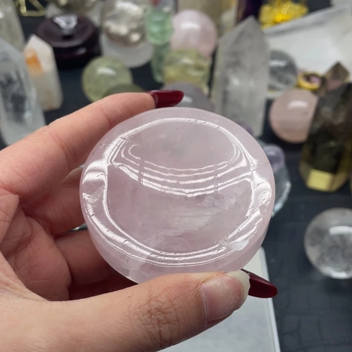 水晶46未镶嵌雨*粉水底座