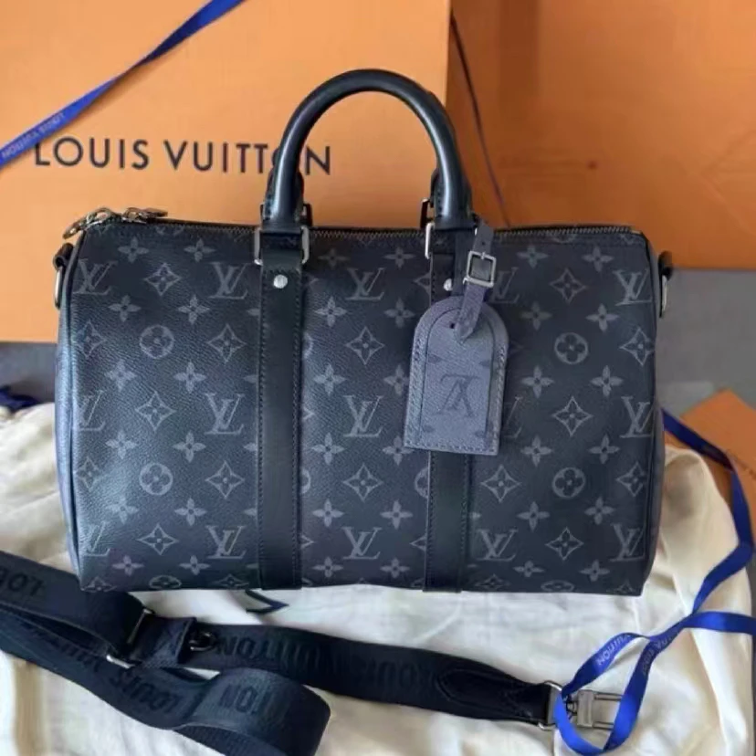 99新 LouisVuitton/路易威登 LV黑武士keepall35斜挎 25090047-04