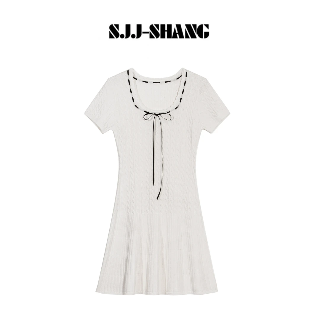 SHANG-JJ【浪漫物语】25ss新款特丽纶+冰丝透气凉爽连衣裙q134397p