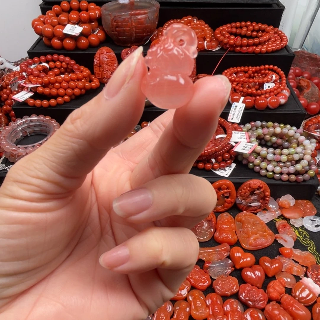 南红玛瑙未镶嵌冰粉葫芦