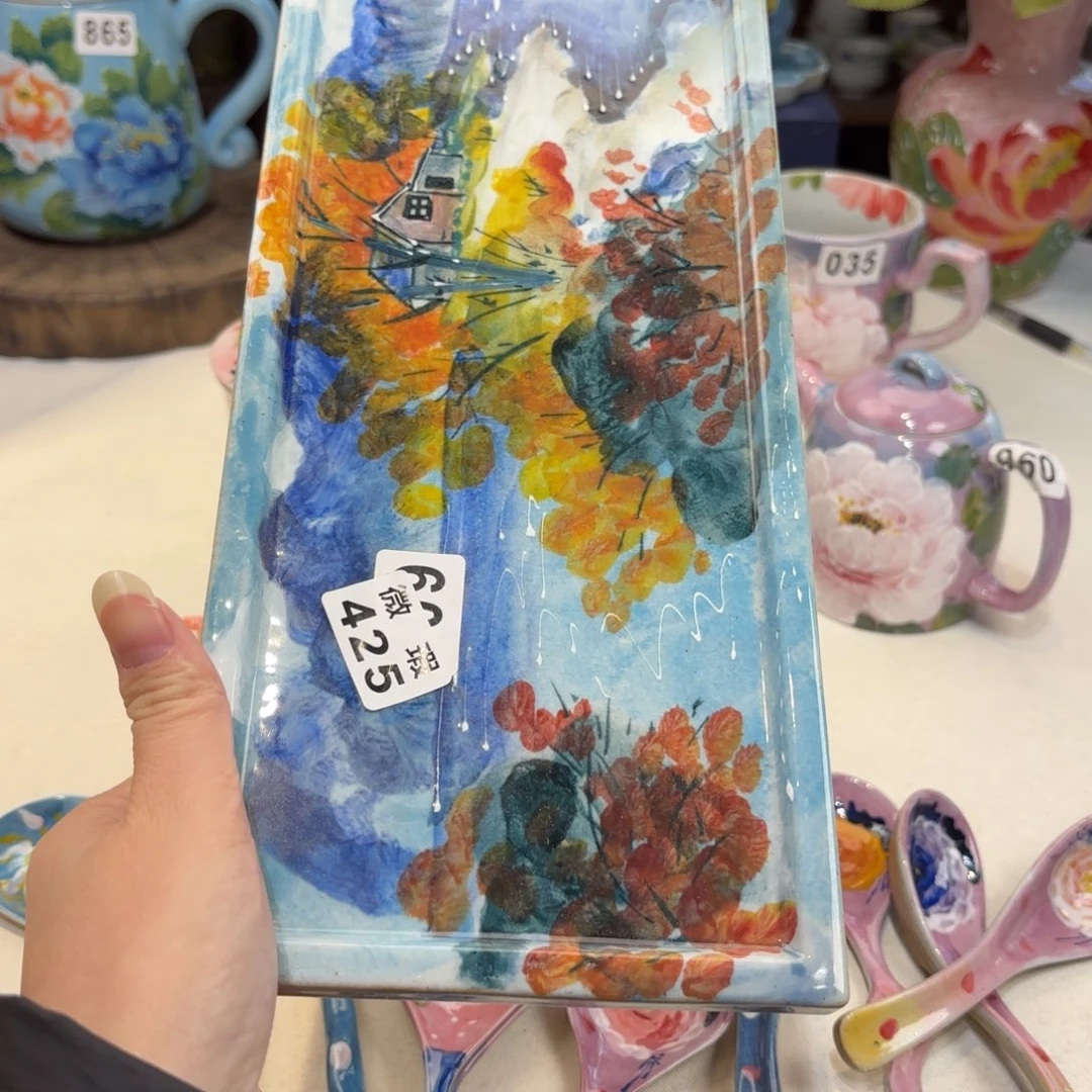 冰*泉景德镇手绘高温釉下彩陶瓷茶具