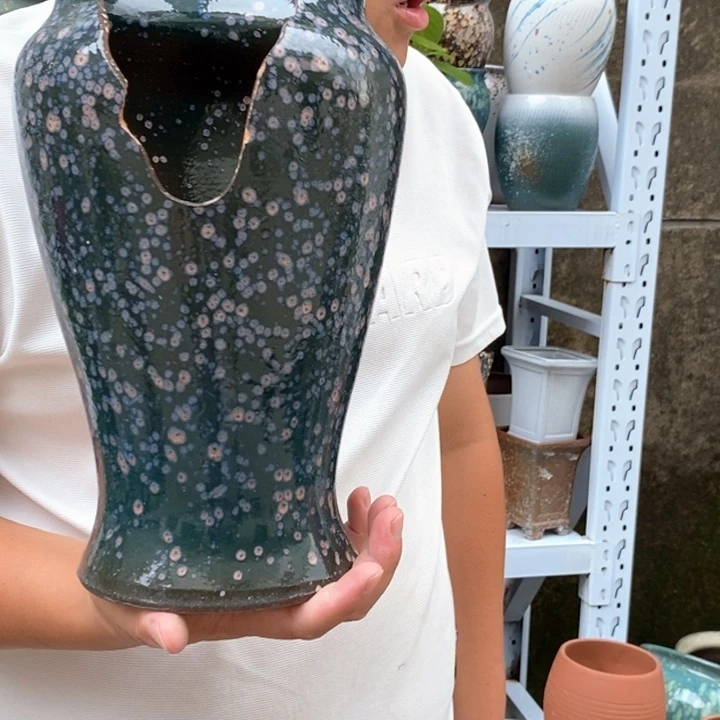 紫砂花盆口17高30福利