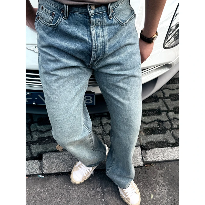 (主店)7650版“法式优雅 意产candiani棉BLUE BEAT"大师水洗牛仔裤