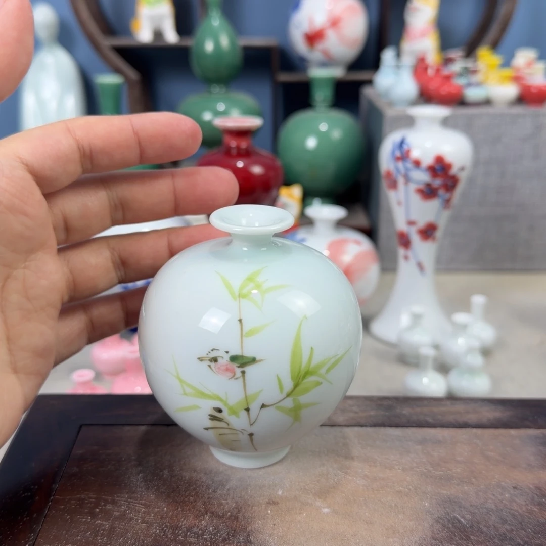 陶瓷手工小花器摆件