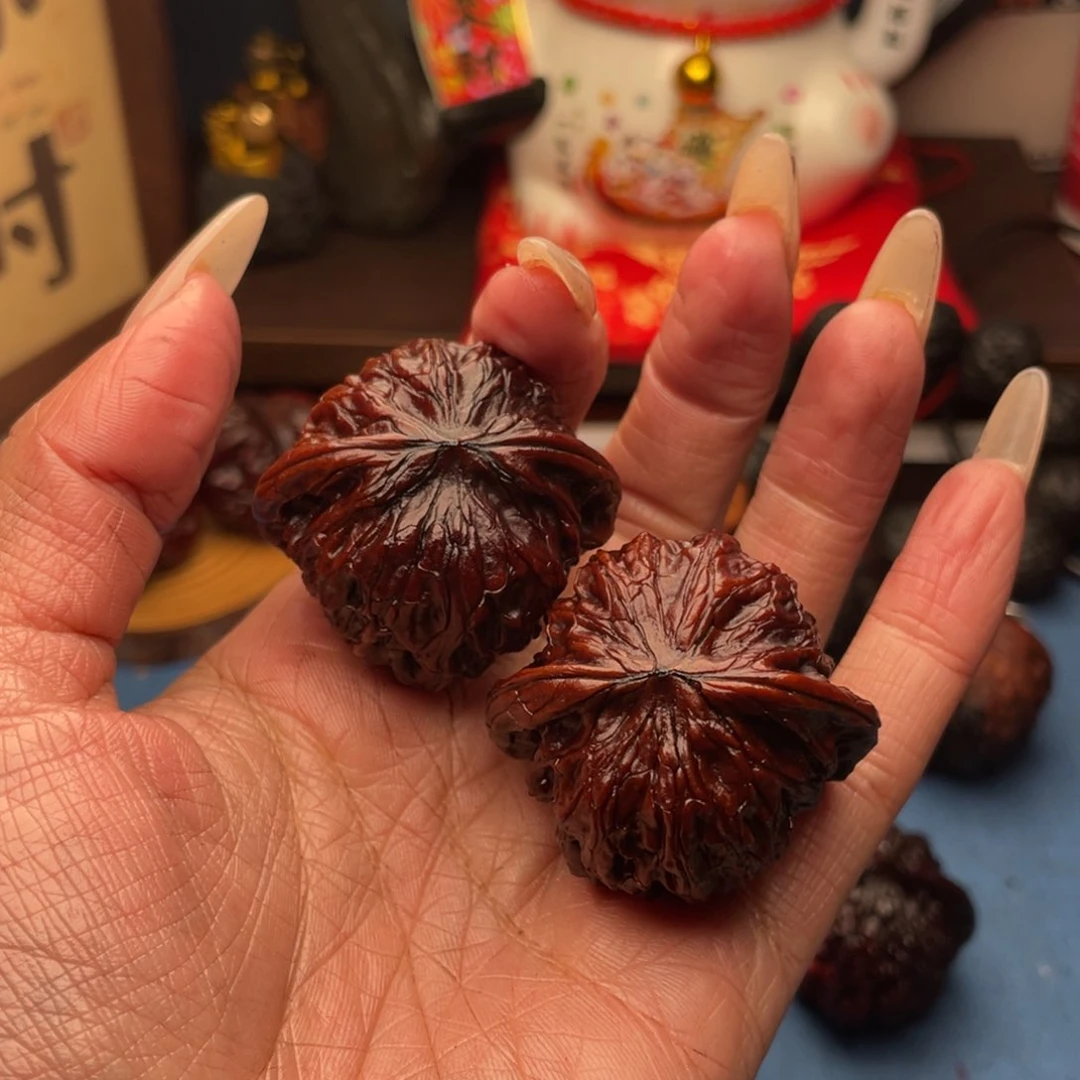 吊坠文玩核桃彩磨盘