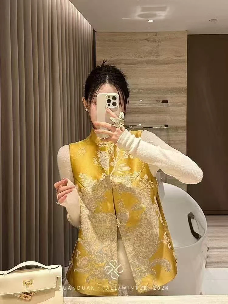 国风系列新中式马甲女春季2025年新款国风女装马夹