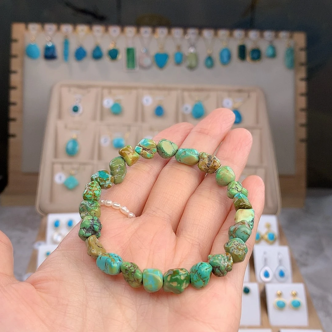 未镶嵌绿松石手链