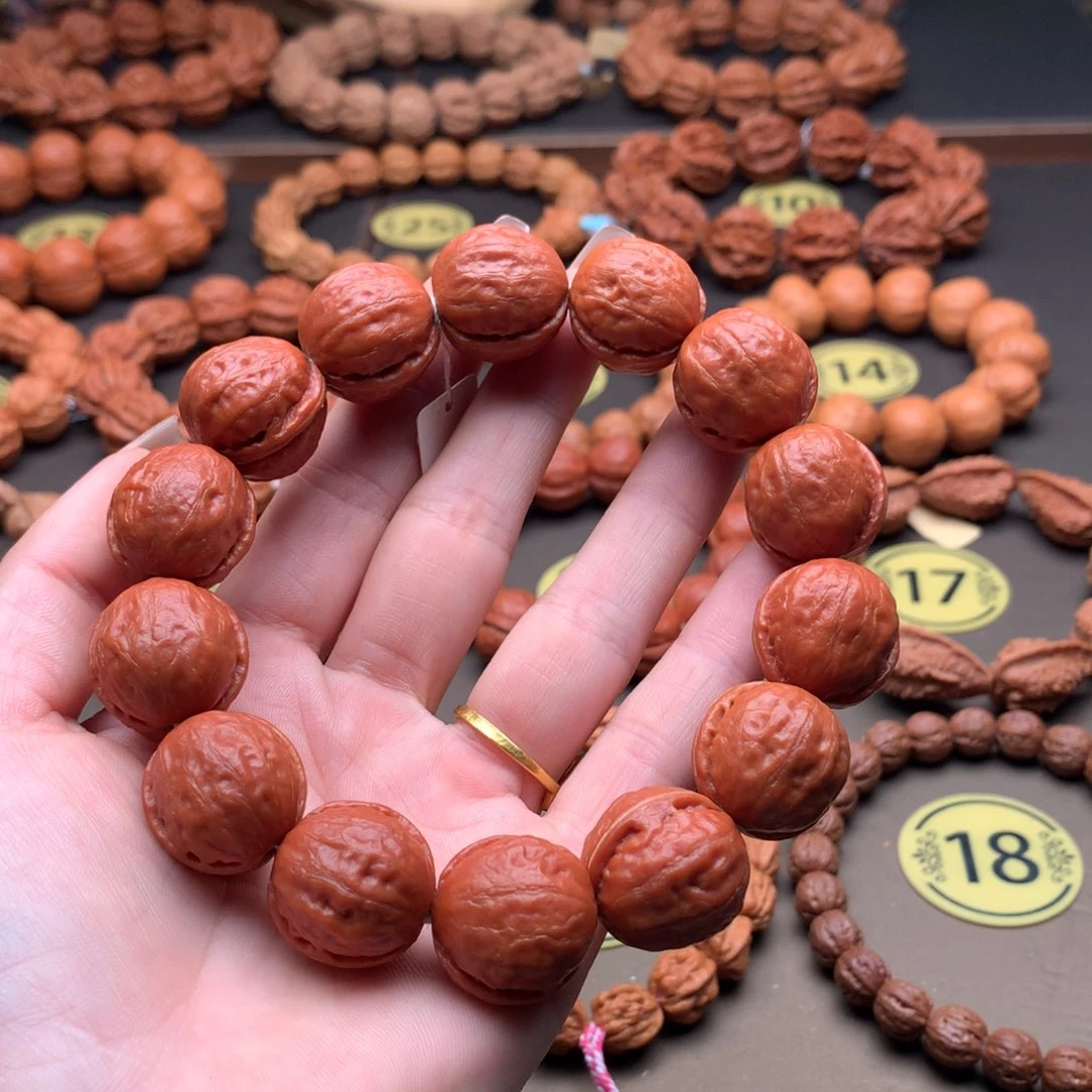 晓***鹏手串文玩核桃一道筋小光头