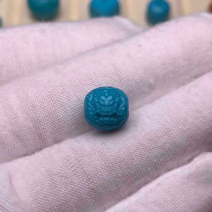 绿松石未镶嵌绿松石龙珠9.6