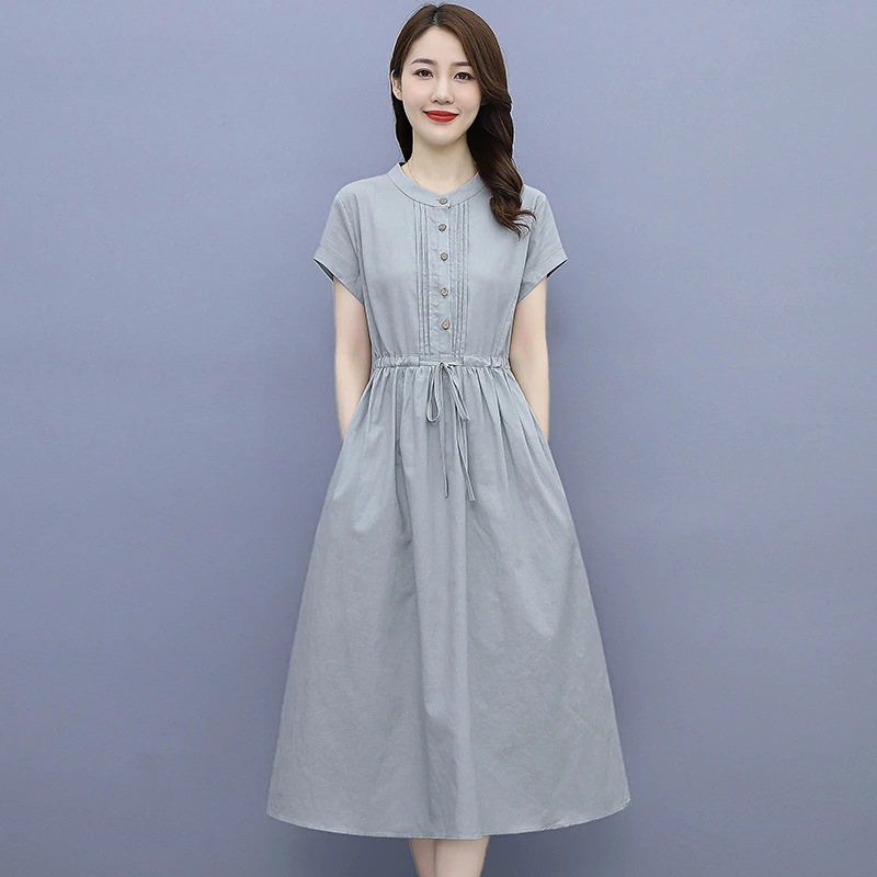 拉夏贝尔时尚连衣裙女夏季2025新款轻奢高级感气质高端品牌裙子