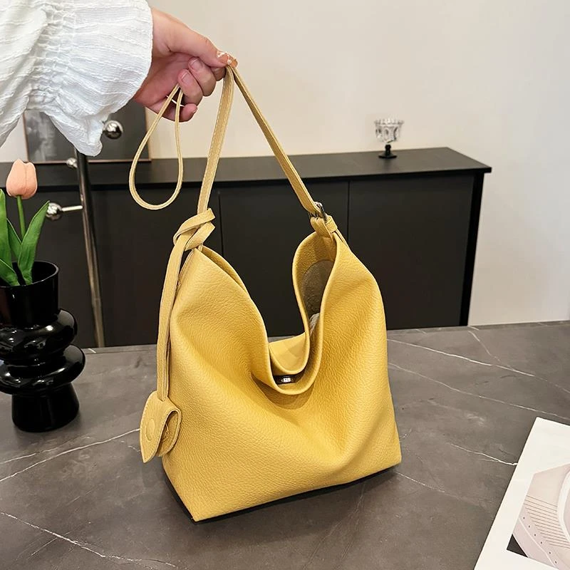 托特包2025新款潮时尚单肩包休闲包大容量通勤包纯色子母包斜挎包