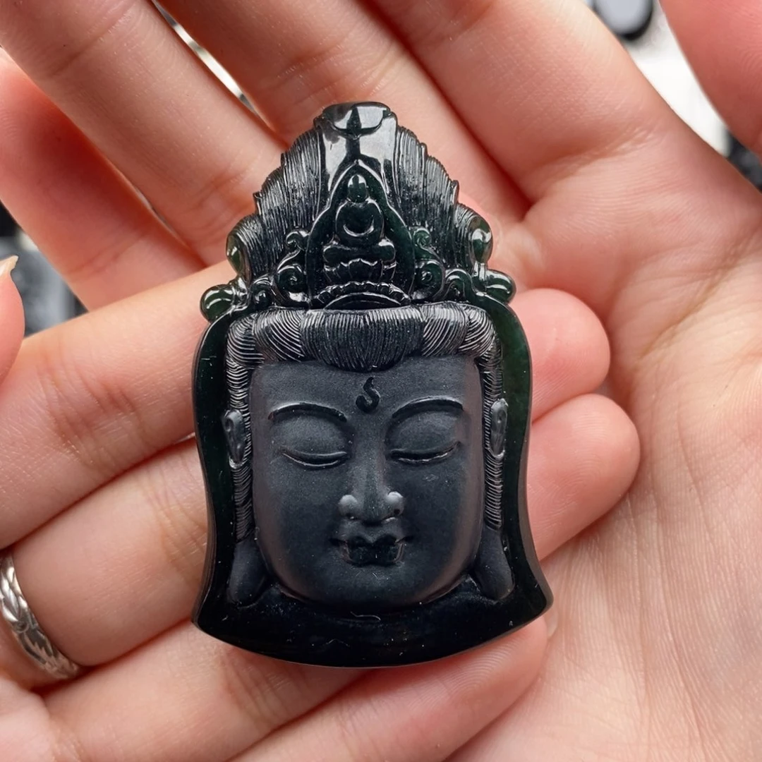 【闪购商品】翡翠颈饰未镶嵌庄*观音