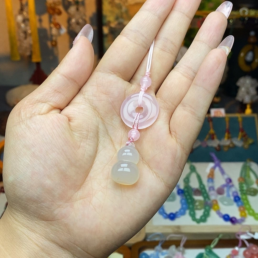 玛瑙/玉髓车挂未镶嵌挂件