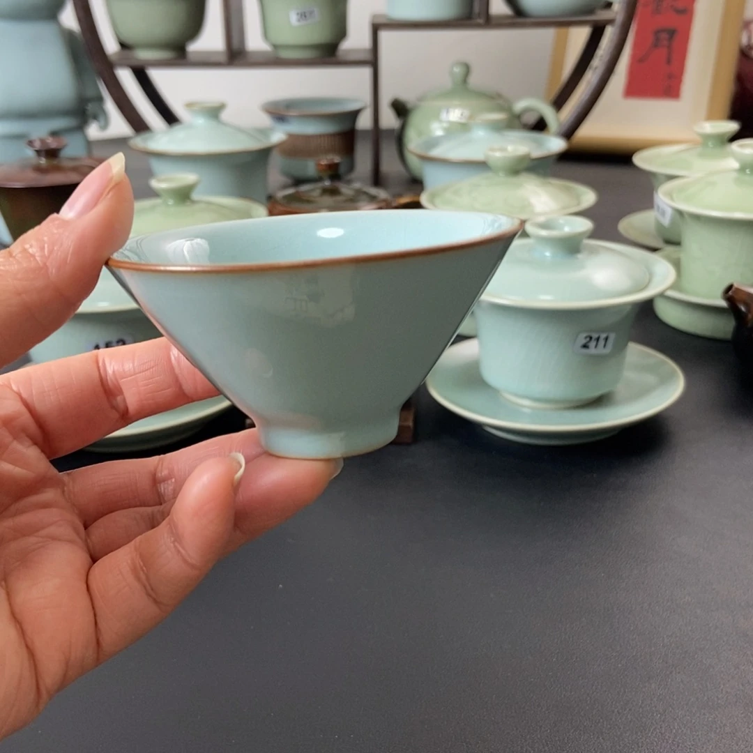 天青釉斗笠杯福利款