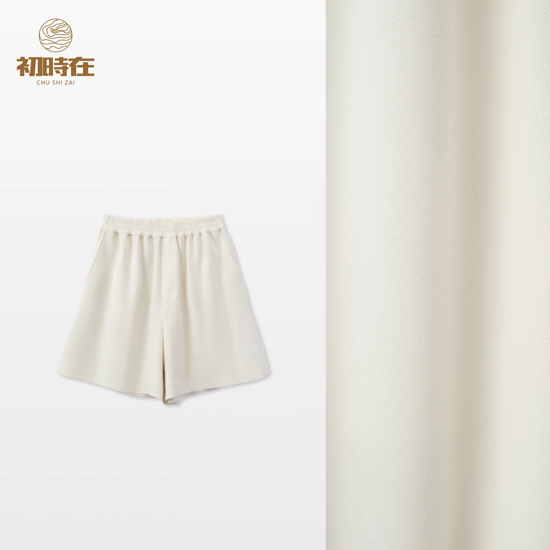 初时在CSZ【经典必入】进口三醋酸百慕大短裤松紧腰春夏新款1036-2
