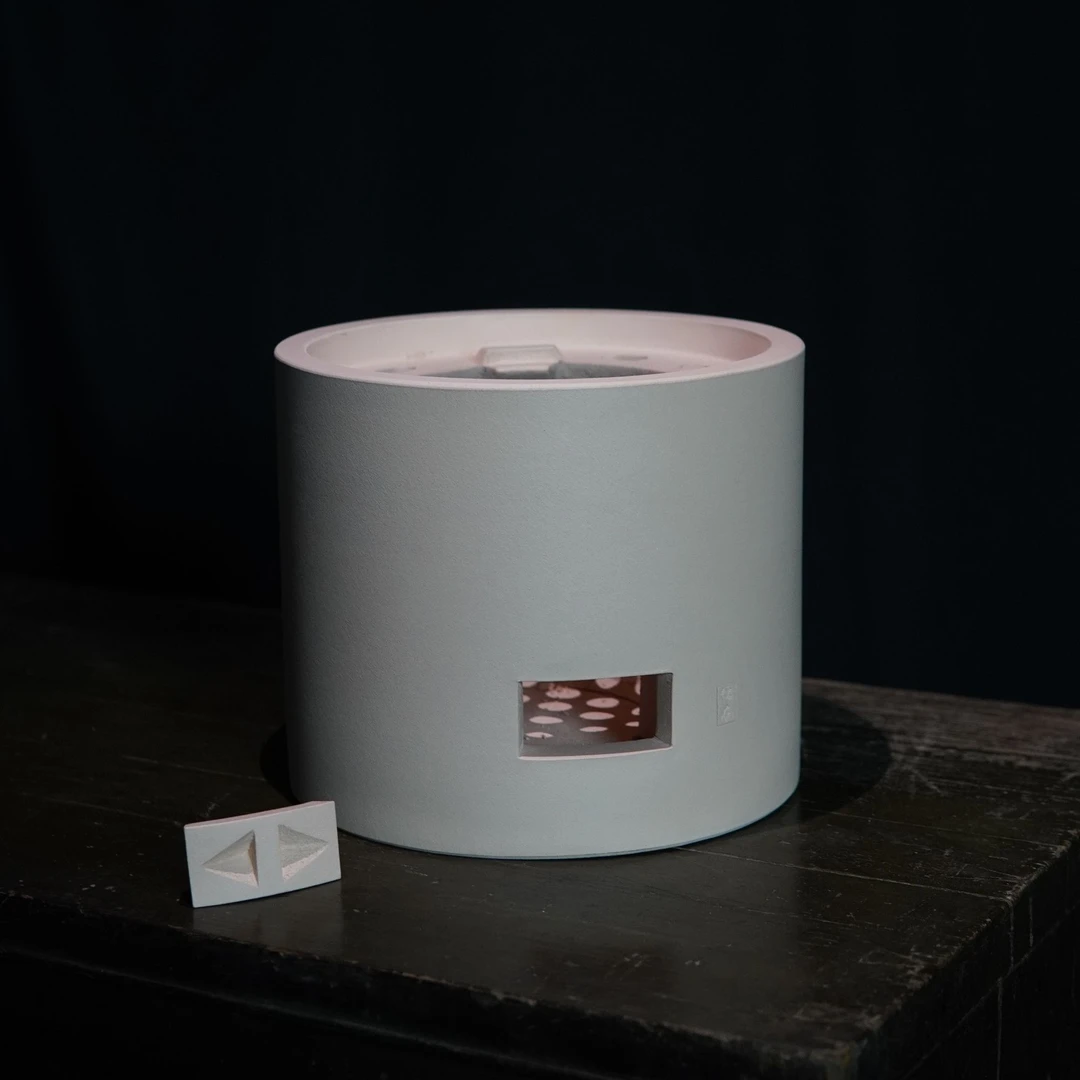 白泥手工双层钢琴师大炉炭炉高17直径20公分