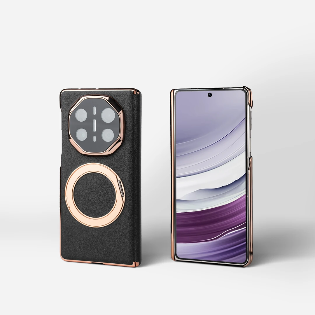 适用华为MateX6-X5双轴全包手机壳磁吸支架皮套